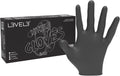 L3 Level 3 Nitrile Gloves - Professional Heavy Duty Disposable Gloves - Latex Free - Fits Snug - Box of 100 Black